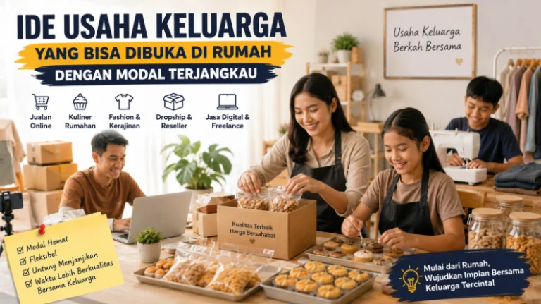 Ide Usaha Keluarga yang Bisa Dibuka di Rumah dengan Modal Terjangkau